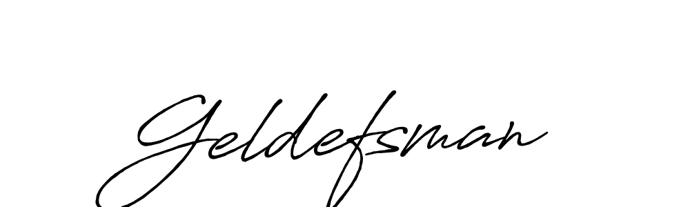 Create a beautiful signature design for name Geldefsman. With this signature (Antro_Vectra_Bolder) fonts, you can make a handwritten signature for free. Geldefsman signature style 7 images and pictures png