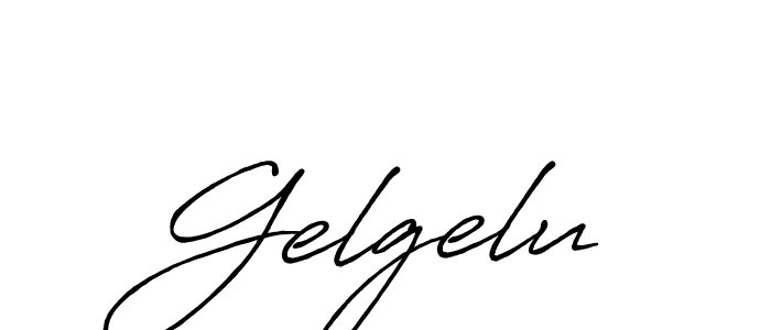 How to make Gelgelu name signature. Use Antro_Vectra_Bolder style for creating short signs online. This is the latest handwritten sign. Gelgelu signature style 7 images and pictures png
