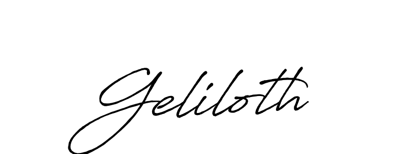 Also we have Geliloth name is the best signature style. Create professional handwritten signature collection using Antro_Vectra_Bolder autograph style. Geliloth signature style 7 images and pictures png