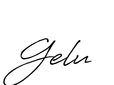 Once you've used our free online signature maker to create your best signature Antro_Vectra_Bolder style, it's time to enjoy all of the benefits that Gelu name signing documents. Gelu signature style 7 images and pictures png