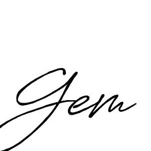 if you are searching for the best signature style for your name Gem. so please give up your signature search. here we have designed multiple signature styles  using Antro_Vectra_Bolder. Gem signature style 7 images and pictures png