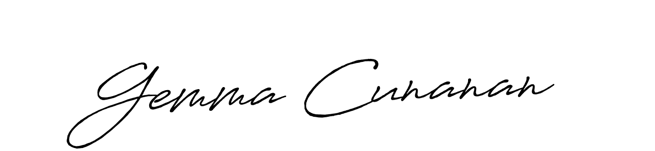 Also we have Gemma Cunanan name is the best signature style. Create professional handwritten signature collection using Antro_Vectra_Bolder autograph style. Gemma Cunanan signature style 7 images and pictures png