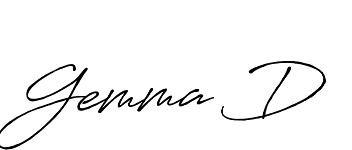 How to make Gemma D name signature. Use Antro_Vectra_Bolder style for creating short signs online. This is the latest handwritten sign. Gemma D signature style 7 images and pictures png