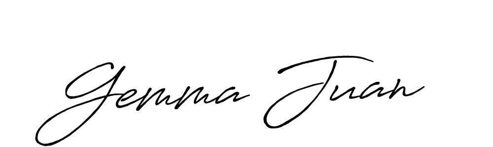 Use a signature maker to create a handwritten signature online. With this signature software, you can design (Antro_Vectra_Bolder) your own signature for name Gemma Juan. Gemma Juan signature style 7 images and pictures png