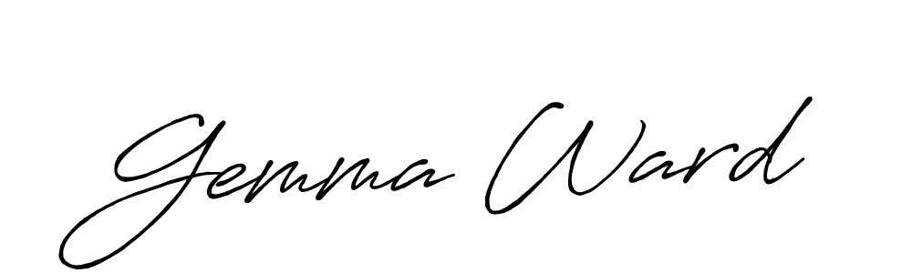 How to make Gemma Ward name signature. Use Antro_Vectra_Bolder style for creating short signs online. This is the latest handwritten sign. Gemma Ward signature style 7 images and pictures png