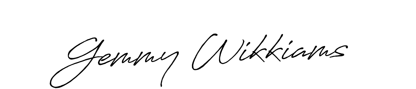 Best and Professional Signature Style for Gemmy Wikkiams. Antro_Vectra_Bolder Best Signature Style Collection. Gemmy Wikkiams signature style 7 images and pictures png