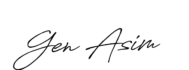 See photos of Gen Asim official signature by Spectra . Check more albums & portfolios. Read reviews & check more about Antro_Vectra_Bolder font. Gen Asim signature style 7 images and pictures png