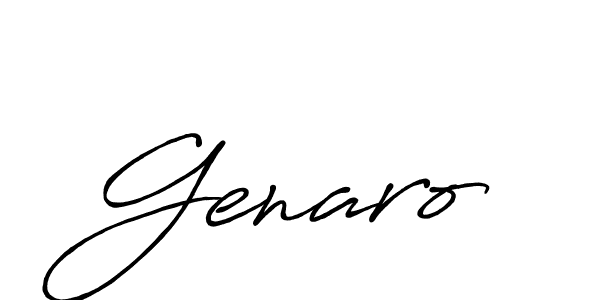 Make a beautiful signature design for name Genaro. With this signature (Antro_Vectra_Bolder) style, you can create a handwritten signature for free. Genaro signature style 7 images and pictures png