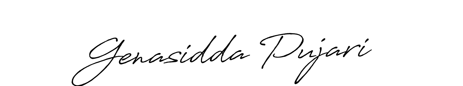 Make a beautiful signature design for name Genasidda Pujari. Use this online signature maker to create a handwritten signature for free. Genasidda Pujari signature style 7 images and pictures png