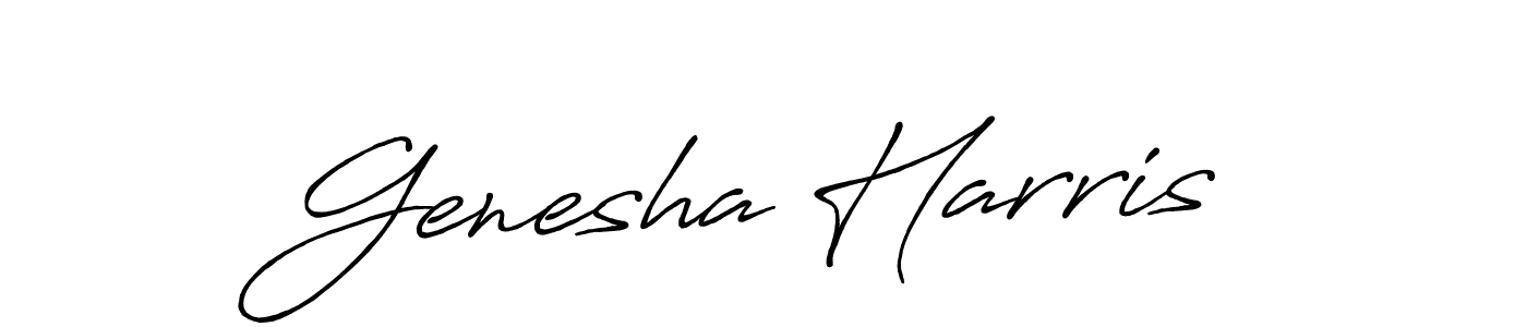 Design your own signature with our free online signature maker. With this signature software, you can create a handwritten (Antro_Vectra_Bolder) signature for name Genesha Harris. Genesha Harris signature style 7 images and pictures png