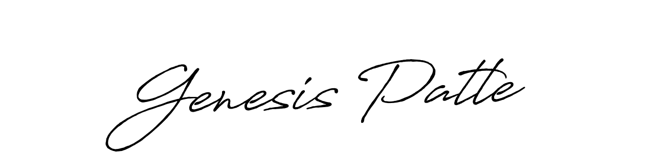 Design your own signature with our free online signature maker. With this signature software, you can create a handwritten (Antro_Vectra_Bolder) signature for name Genesis Patle. Genesis Patle signature style 7 images and pictures png