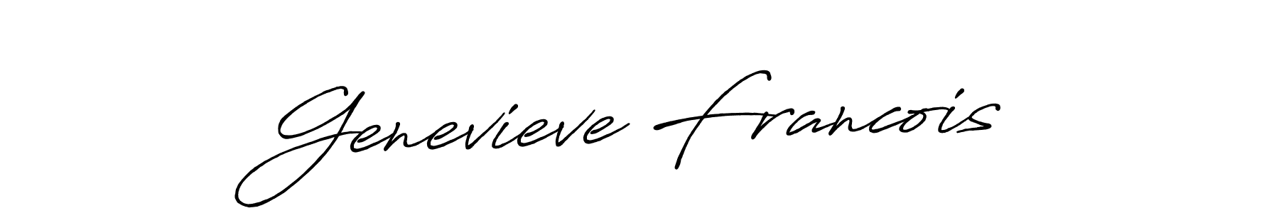 Design your own signature with our free online signature maker. With this signature software, you can create a handwritten (Antro_Vectra_Bolder) signature for name Genevieve Francois. Genevieve Francois signature style 7 images and pictures png