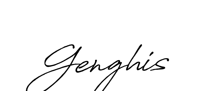 Also we have Genghis name is the best signature style. Create professional handwritten signature collection using Antro_Vectra_Bolder autograph style. Genghis signature style 7 images and pictures png