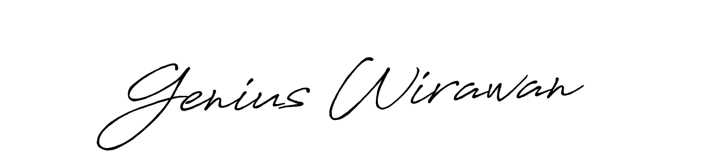 Best and Professional Signature Style for Genius Wirawan. Antro_Vectra_Bolder Best Signature Style Collection. Genius Wirawan signature style 7 images and pictures png