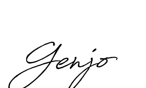 Design your own signature with our free online signature maker. With this signature software, you can create a handwritten (Antro_Vectra_Bolder) signature for name Genjo. Genjo signature style 7 images and pictures png