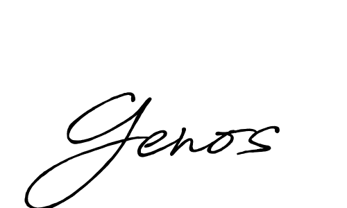 Similarly Antro_Vectra_Bolder is the best handwritten signature design. Signature creator online .You can use it as an online autograph creator for name Genos. Genos signature style 7 images and pictures png
