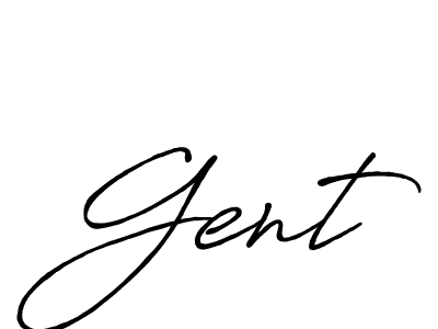 You should practise on your own different ways (Antro_Vectra_Bolder) to write your name (Gent) in signature. don't let someone else do it for you. Gent signature style 7 images and pictures png