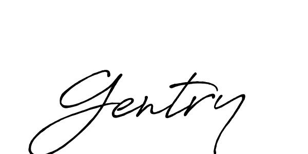 Make a beautiful signature design for name Gentry. With this signature (Antro_Vectra_Bolder) style, you can create a handwritten signature for free. Gentry signature style 7 images and pictures png
