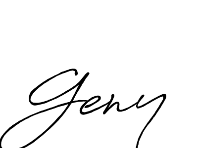 Once you've used our free online signature maker to create your best signature Antro_Vectra_Bolder style, it's time to enjoy all of the benefits that Geny name signing documents. Geny signature style 7 images and pictures png