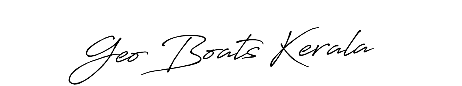 How to make Geo Boats Kerala signature? Antro_Vectra_Bolder is a professional autograph style. Create handwritten signature for Geo Boats Kerala name. Geo Boats Kerala signature style 7 images and pictures png