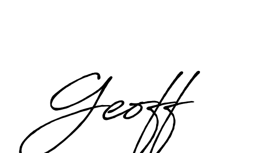 Create a beautiful signature design for name Geoff. With this signature (Antro_Vectra_Bolder) fonts, you can make a handwritten signature for free. Geoff signature style 7 images and pictures png