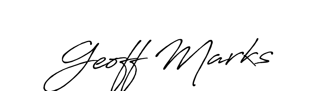 Also You can easily find your signature by using the search form. We will create Geoff Marks name handwritten signature images for you free of cost using Antro_Vectra_Bolder sign style. Geoff Marks signature style 7 images and pictures png