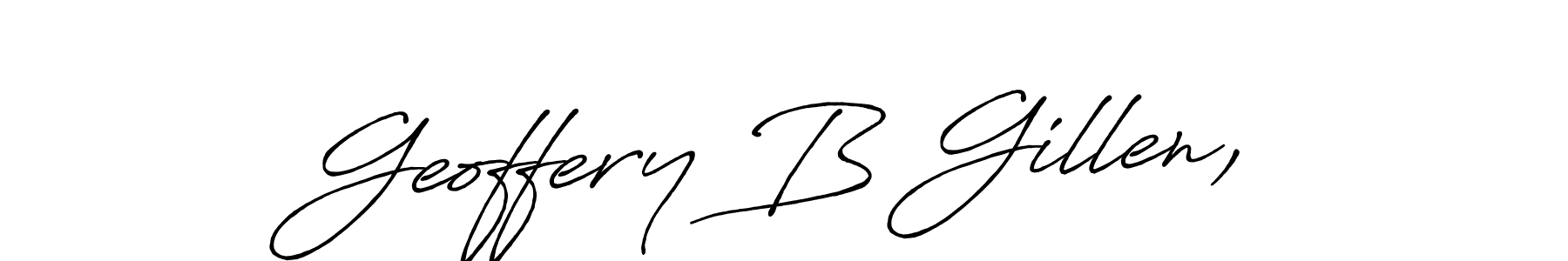 This is the best signature style for the Geoffery B Gillen, name. Also you like these signature font (Antro_Vectra_Bolder). Mix name signature. Geoffery B Gillen, signature style 7 images and pictures png
