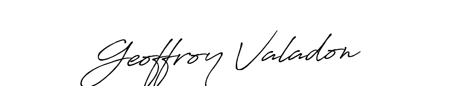 Also we have Geoffroy Valadon name is the best signature style. Create professional handwritten signature collection using Antro_Vectra_Bolder autograph style. Geoffroy Valadon signature style 7 images and pictures png