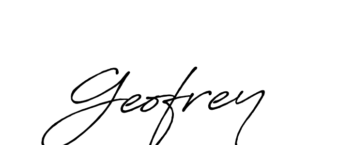 Design your own signature with our free online signature maker. With this signature software, you can create a handwritten (Antro_Vectra_Bolder) signature for name Geofrey. Geofrey signature style 7 images and pictures png