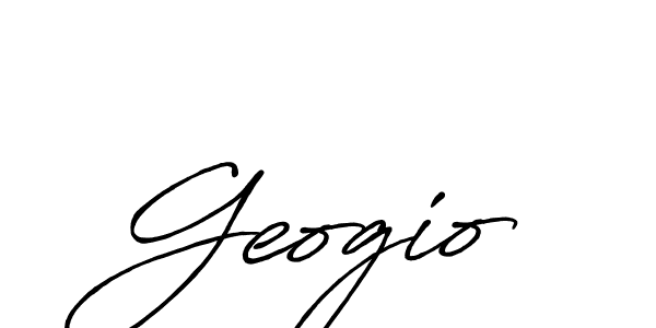 Design your own signature with our free online signature maker. With this signature software, you can create a handwritten (Antro_Vectra_Bolder) signature for name Geogio. Geogio signature style 7 images and pictures png