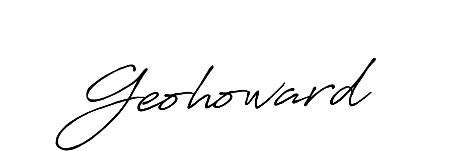 Once you've used our free online signature maker to create your best signature Antro_Vectra_Bolder style, it's time to enjoy all of the benefits that Geohoward name signing documents. Geohoward signature style 7 images and pictures png