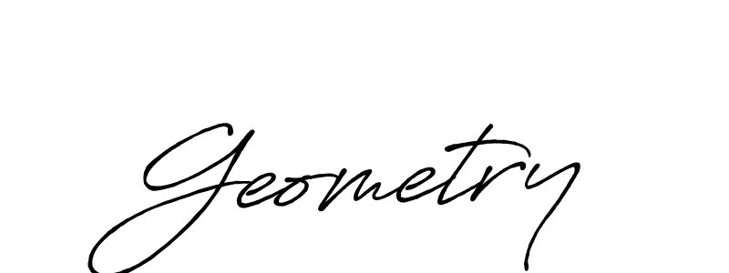 How to make Geometry signature? Antro_Vectra_Bolder is a professional autograph style. Create handwritten signature for Geometry name. Geometry signature style 7 images and pictures png