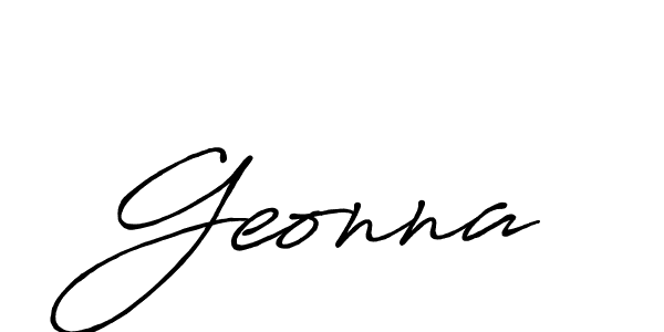 Design your own signature with our free online signature maker. With this signature software, you can create a handwritten (Antro_Vectra_Bolder) signature for name Geonna. Geonna signature style 7 images and pictures png