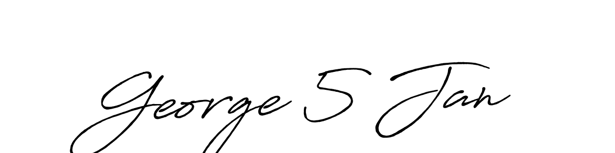 The best way (Antro_Vectra_Bolder) to make a short signature is to pick only two or three words in your name. The name George 5 Jan include a total of six letters. For converting this name. George 5 Jan signature style 7 images and pictures png