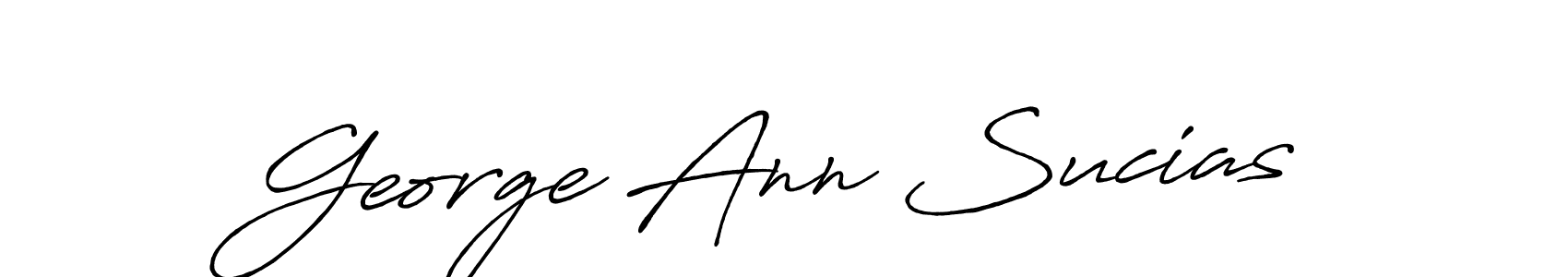 George Ann Sucias stylish signature style. Best Handwritten Sign (Antro_Vectra_Bolder) for my name. Handwritten Signature Collection Ideas for my name George Ann Sucias. George Ann Sucias signature style 7 images and pictures png