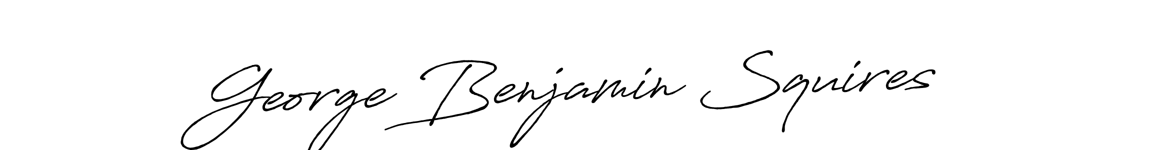 Design your own signature with our free online signature maker. With this signature software, you can create a handwritten (Antro_Vectra_Bolder) signature for name George Benjamin Squires. George Benjamin Squires signature style 7 images and pictures png