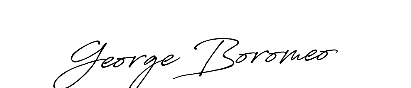 Best and Professional Signature Style for George Boromeo. Antro_Vectra_Bolder Best Signature Style Collection. George Boromeo signature style 7 images and pictures png