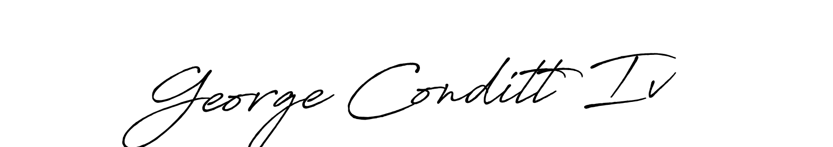Antro_Vectra_Bolder is a professional signature style that is perfect for those who want to add a touch of class to their signature. It is also a great choice for those who want to make their signature more unique. Get George Conditt Iv name to fancy signature for free. George Conditt Iv signature style 7 images and pictures png