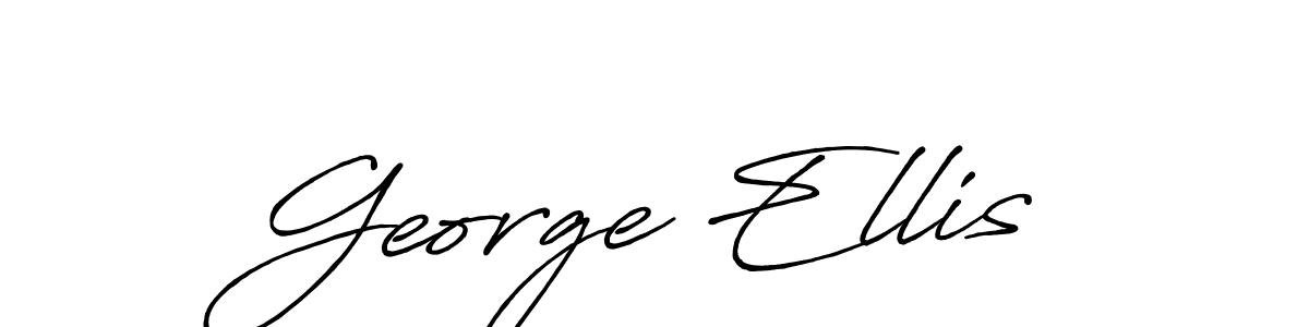 if you are searching for the best signature style for your name George Ellis. so please give up your signature search. here we have designed multiple signature styles  using Antro_Vectra_Bolder. George Ellis signature style 7 images and pictures png