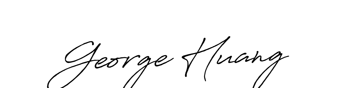 Also we have George Huang name is the best signature style. Create professional handwritten signature collection using Antro_Vectra_Bolder autograph style. George Huang signature style 7 images and pictures png