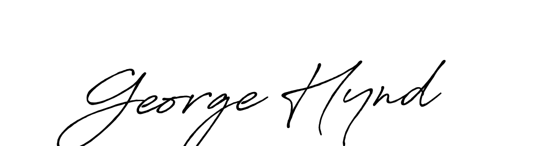 Create a beautiful signature design for name George Hynd. With this signature (Antro_Vectra_Bolder) fonts, you can make a handwritten signature for free. George Hynd signature style 7 images and pictures png