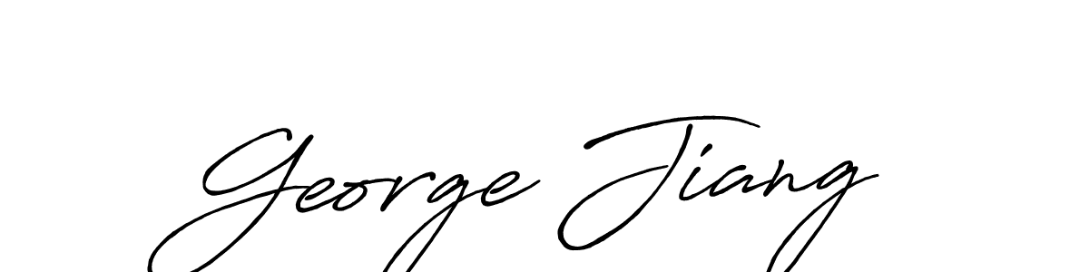 How to Draw George Jiang signature style? Antro_Vectra_Bolder is a latest design signature styles for name George Jiang. George Jiang signature style 7 images and pictures png