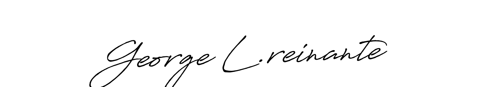 Create a beautiful signature design for name George L.reinante. With this signature (Antro_Vectra_Bolder) fonts, you can make a handwritten signature for free. George L.reinante signature style 7 images and pictures png