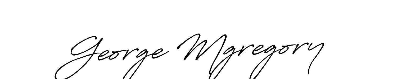 How to make George Mgregory name signature. Use Antro_Vectra_Bolder style for creating short signs online. This is the latest handwritten sign. George Mgregory signature style 7 images and pictures png