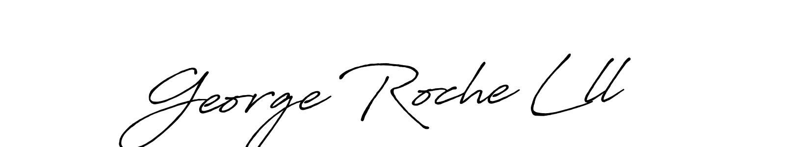 Design your own signature with our free online signature maker. With this signature software, you can create a handwritten (Antro_Vectra_Bolder) signature for name George Roche Lll. George Roche Lll signature style 7 images and pictures png