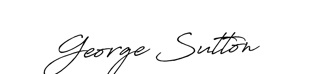 Make a beautiful signature design for name George Sutton. With this signature (Antro_Vectra_Bolder) style, you can create a handwritten signature for free. George Sutton signature style 7 images and pictures png