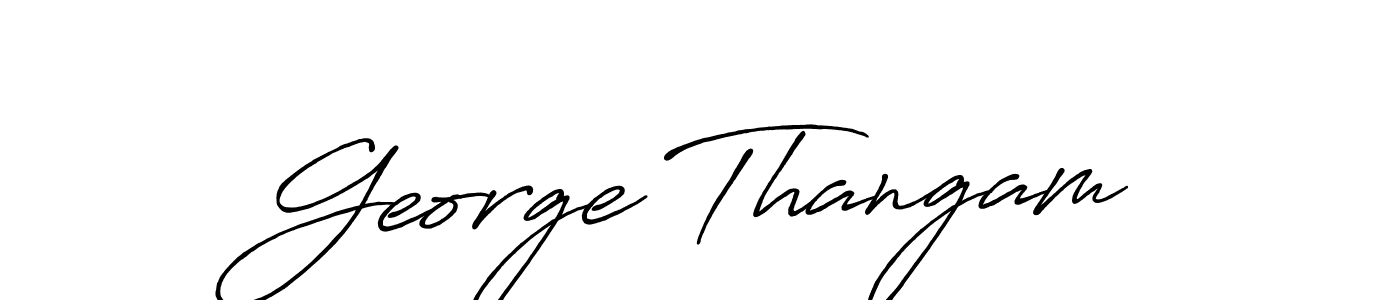 Use a signature maker to create a handwritten signature online. With this signature software, you can design (Antro_Vectra_Bolder) your own signature for name George Thangam. George Thangam signature style 7 images and pictures png