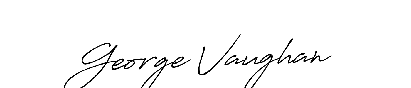 Also You can easily find your signature by using the search form. We will create George Vaughan name handwritten signature images for you free of cost using Antro_Vectra_Bolder sign style. George Vaughan signature style 7 images and pictures png