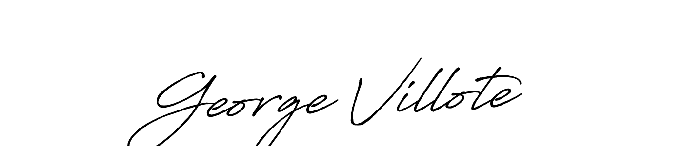 Antro_Vectra_Bolder is a professional signature style that is perfect for those who want to add a touch of class to their signature. It is also a great choice for those who want to make their signature more unique. Get George Villote name to fancy signature for free. George Villote signature style 7 images and pictures png