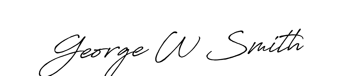 Antro_Vectra_Bolder is a professional signature style that is perfect for those who want to add a touch of class to their signature. It is also a great choice for those who want to make their signature more unique. Get George W Smith name to fancy signature for free. George W Smith signature style 7 images and pictures png